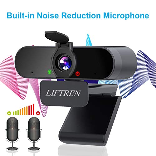 Webcam mit Mikrofon LIFTREN 1080P HD für PC, USB Streaming