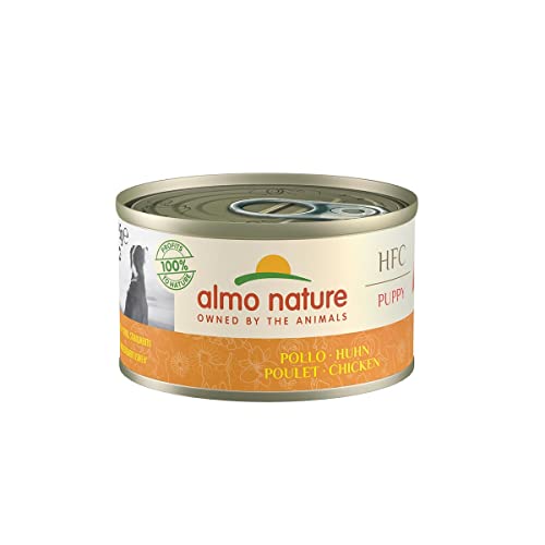 Welpen-Nassfutter almo nature Classic, PUPPY mit Huhn 24 x 95 g