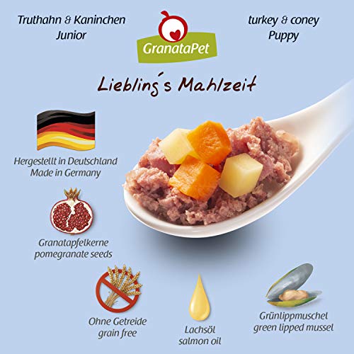 Welpen-Nassfutter GranataPet Liebling’s Mahlzeit Junior, 6 x 800 g