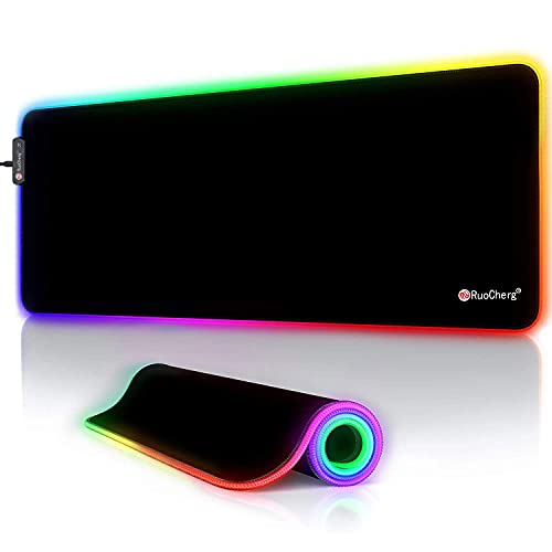 XXL-Mauspad RuoCherg RGB Gaming Mauspad, LED Mauspad