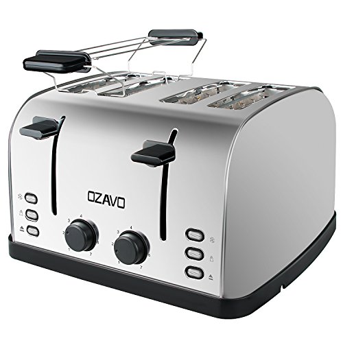 Die beste 4 schlitz toaster ozavo toaster 4 scheiben broetchenaufsatz Bestsleller kaufen