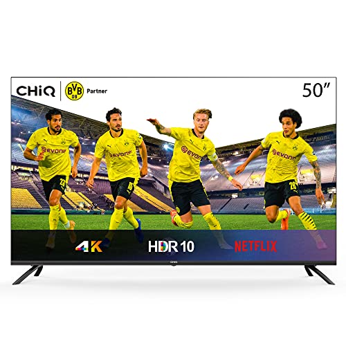 50-Zoll-Fernseher CHIQ Rahmenloser UHD Fernseher TV 4k