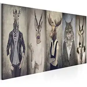 Akustikbild murando Arbeitstiere 120×40 cm Schallschutz