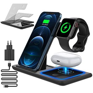 Apple Watch Charger CAVN 3-in-1 Wireless Charger Foldable
