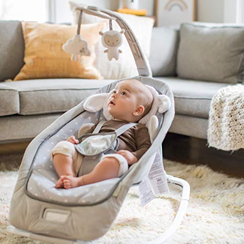 Babywippe bis 18 kg Ingenuity, 2 in 1 Babywippe, Cuddle Lamb
