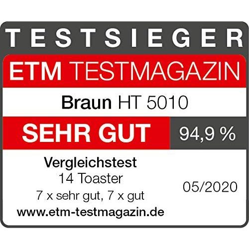 Braun-Toaster Braun Household Braun Toaster HT5010 WH