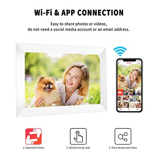 Digitaler Bilderrahmen AEEZO WiFi 9 Zoll IPS Touchscreen