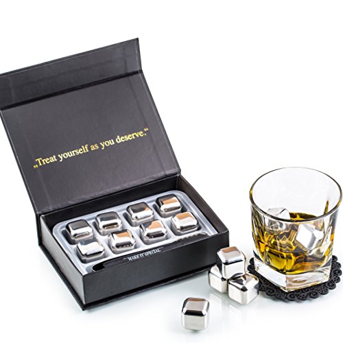 Die beste edelstahl eiswuerfel amerigo geschenkset 8 whisky eiswuerfel Bestsleller kaufen