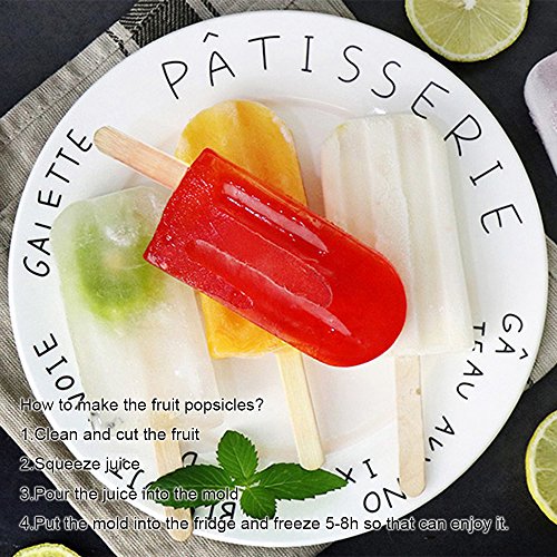 Eis-am-Stiel-Formen Baffect ® Edelstahl Popsicle Form, 6