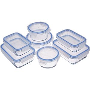 Frischhaltedosen aus Glas Amazon Basics, 14 -teiliges Set
