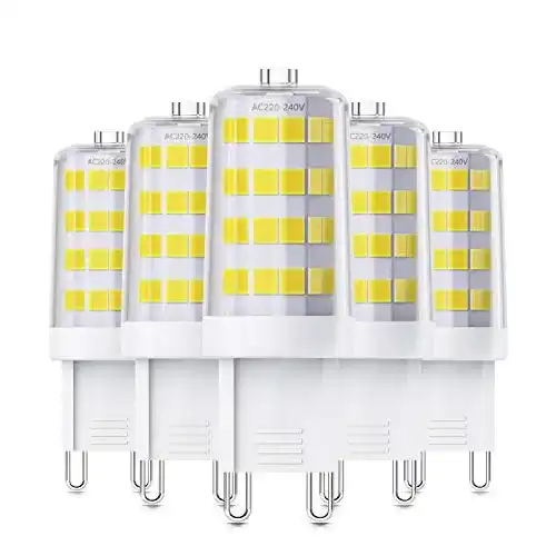 G9-LED QNINE G9 LED Kaltweiss, 4W, 6000K, 5er Pack