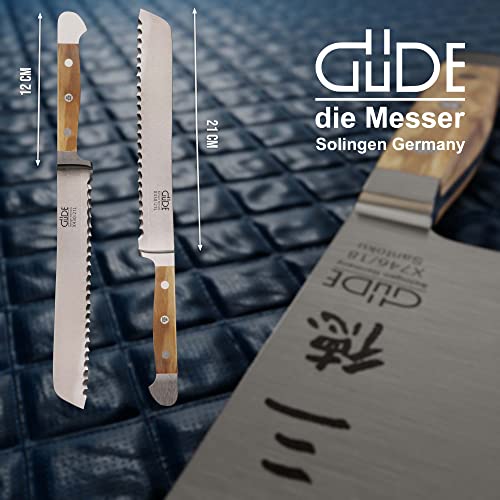 Güde-Brotmesser Güde GÜDE Solingen, 21 cm, Olivenholz