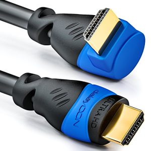 HDMI-Kabel (10m) deleyCON 10m HDMI 90° Grad Winkel Kabel
