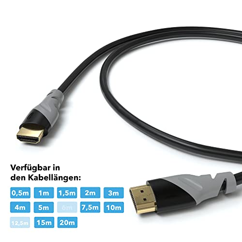 HDMI-Kabel (10m) JAMEGA 10m, HDMI Kabel 4K 60Hz Ultra HD