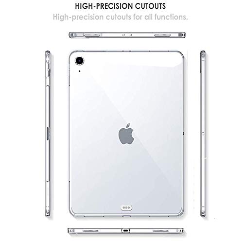 iPad-Air-4-Hülle HBorna Silikon Hülle, Durchsichtig Rückenhülle