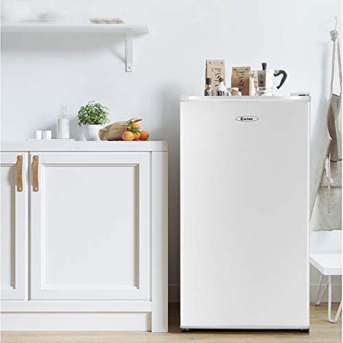 Kleiner Kühlschrank mit Gefrierfach COSTWAY 91L Weiß