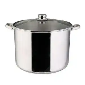 Kochtopf 15 Liter axentia Edelstahl Kochtopf 30cm Suppentopf