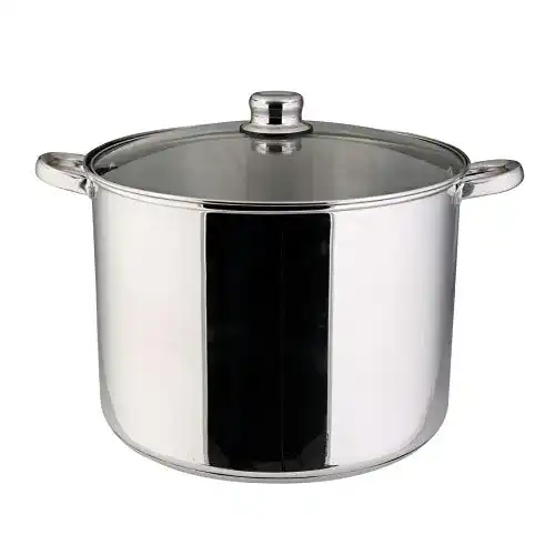 Kochtopf 15 Liter axentia Edelstahl Kochtopf 30cm Suppentopf