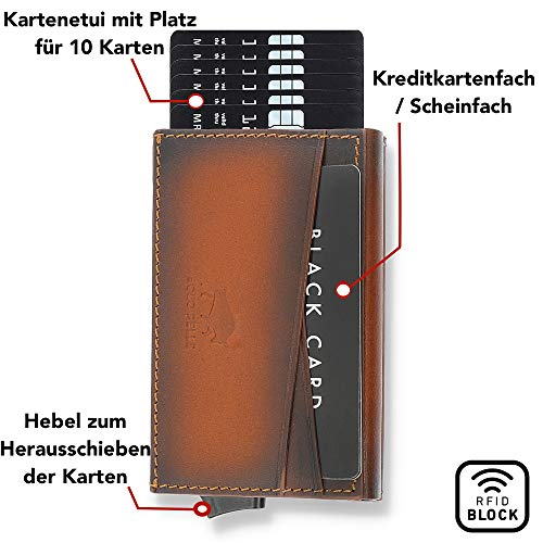 Kreditkartenetui Solo Pelle Kartenetui mit RFID Schutz, Leder