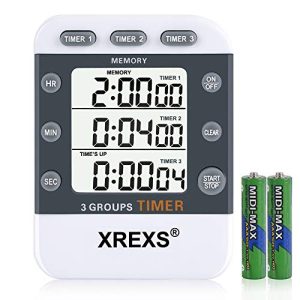 Timer (digital) XREXS, 3 channels countdown/stopwatch