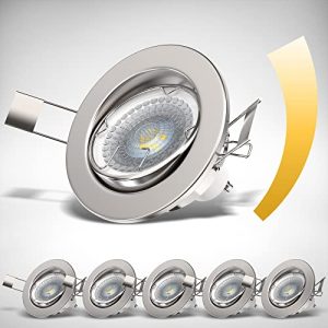 LED-Spot dimmbar B.K.Licht, 6er Set LED Einbauleuchte