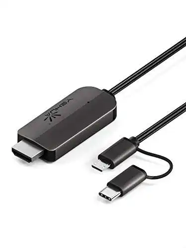 Lightning-HDMI-Kabel Yehua USB C/Micro USB zu HDMI Adapter