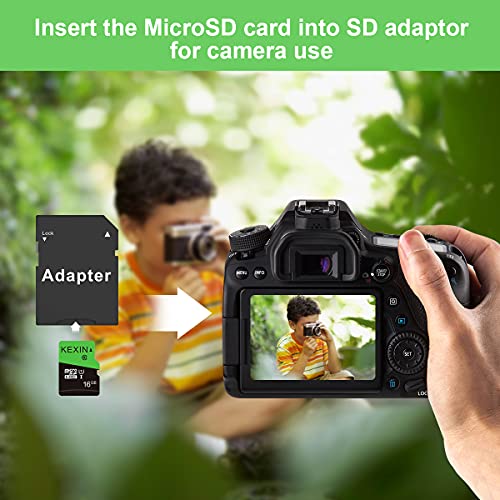 Micro-SD 16GB KEXIN Micro SD Karte 16GB 5 Stück Speicherkarte