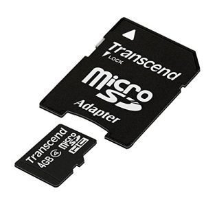 Micro-SD 4GB Transcend Micro SDHC 4GB Class 4 mit SD-Adapter