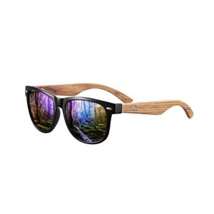 Polarisierte Sonnenbrille Amexi aus Holz, UV400, CAT 3 CE, mit Etui