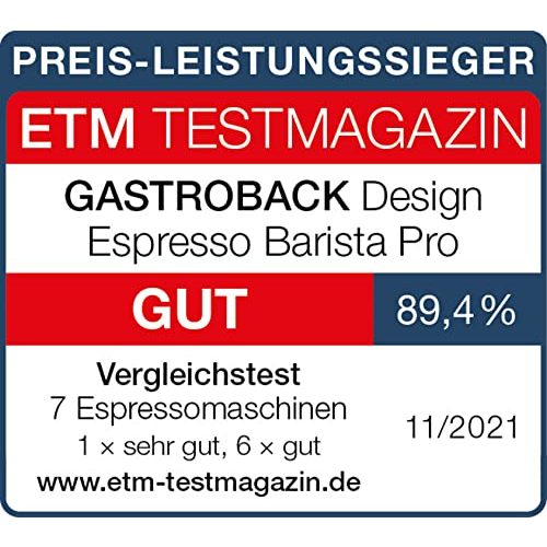 Professionelle Siebträgermaschine GASTROBACK #42616 Design