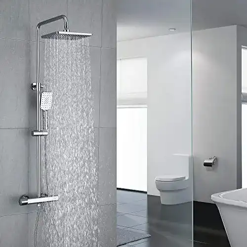 Regendusche Umi Amazon Brand, Duschsystem mit Thermostat