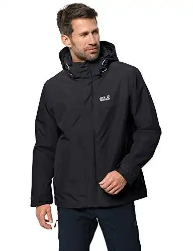 Regenjacke Jack Wolfskin Herren Arland 3in1 M Winddicht
