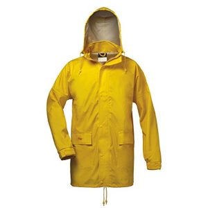 Regenjacke NORWAY PU Regen-Jacke mit Kapuze, gelb, Größe: L