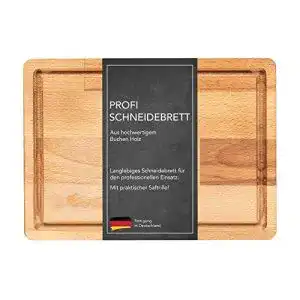 Schneidebrett (Holz) Streambrush, massiv Buche, 25,5×18,5