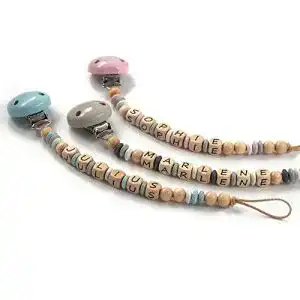Schnullerkette mit Namen Kleine Lieblinge, Holzprodukt, Unisex