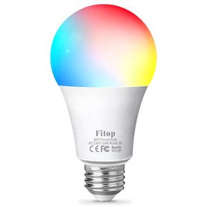 Smarte Glühbirne Fitop Alexa Glühbirne Smart Lampe E27, WLAN
