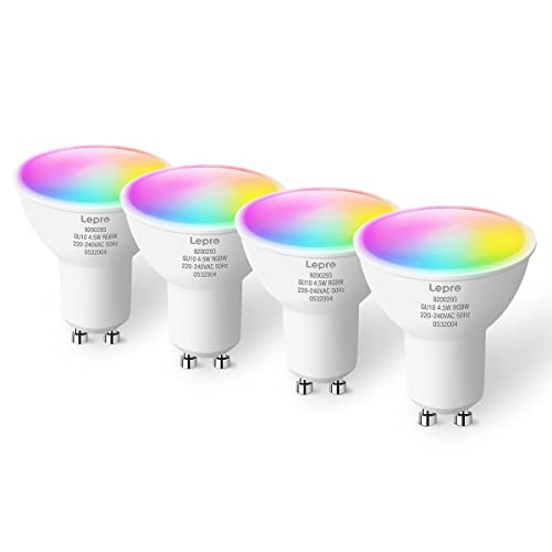 Die beste smarte gluehbirne lepro gu10 smart lampe rgbw wlan 4 pack Bestsleller kaufen