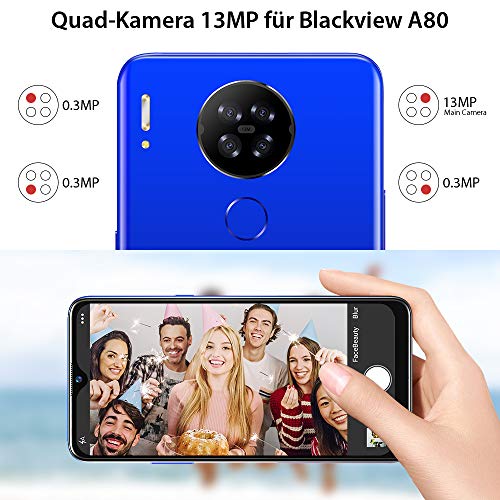 Smartphone mit 6 Zoll Blackview A80, 4G, Android 10 Go