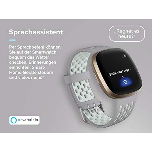 Smartwatch Fitbit Versa 3, Gesundheits- & Fitness- mit GPS