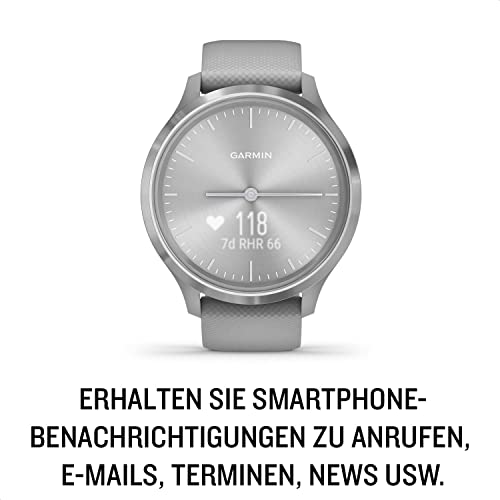 Smartwatch Garmin vívomove 3, stilvolle Hybrid, analoge Zeiger