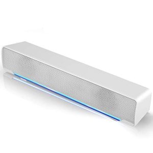 Soundbar (weiß) Denash Soundbar PC Lautsprecher, USB Mini
