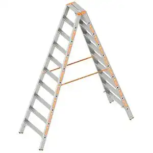 Stufenstehleiter LAYHER 1043010 Topic 10 Aluminium 2×10 Stufen