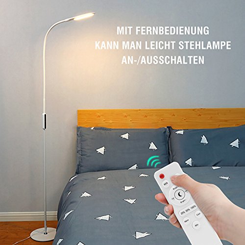 Tageslicht-Stehlampe Henzin LED Dimmbar mit Fernbedienung