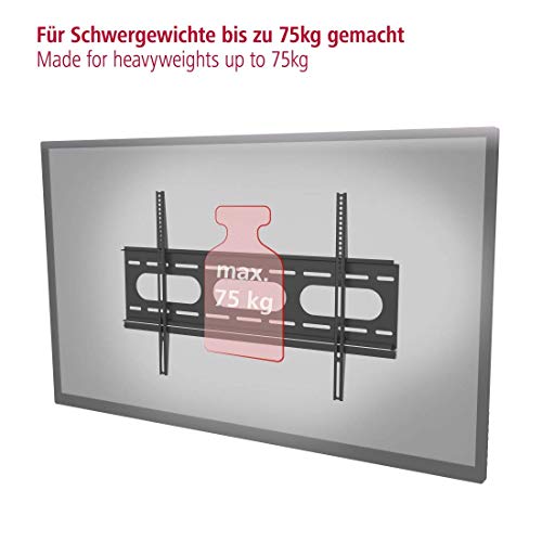 TV-Wandhalterung-65-Zoll Hama von 37 bis 90 Zoll, inkl. Dübel