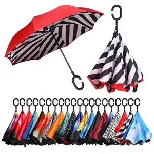 Umgekehrter Regenschirm Eono Amazon Brand Stockschirm
