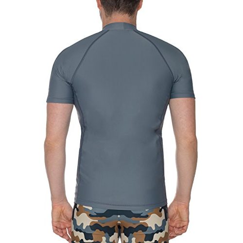 UV-Shirt iQ-UV Herren UV 300 Slim Fit Kurzarm T-Shirt, grau