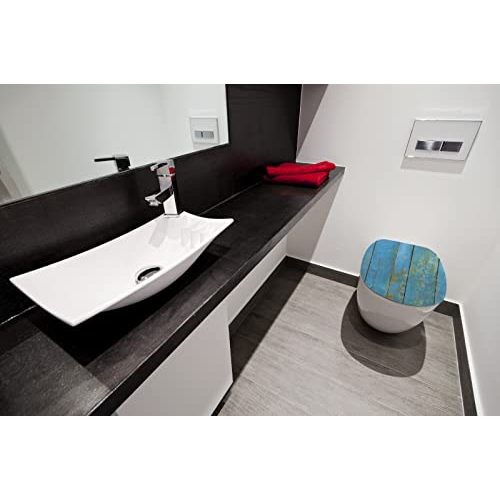 WC-Sitz Sitzplatz ® mit Absenkautomatik, Dekor Treibholz