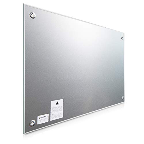 Whiteboard Navaris Magnettafel Magnetboard aus Glas 60×40 cm