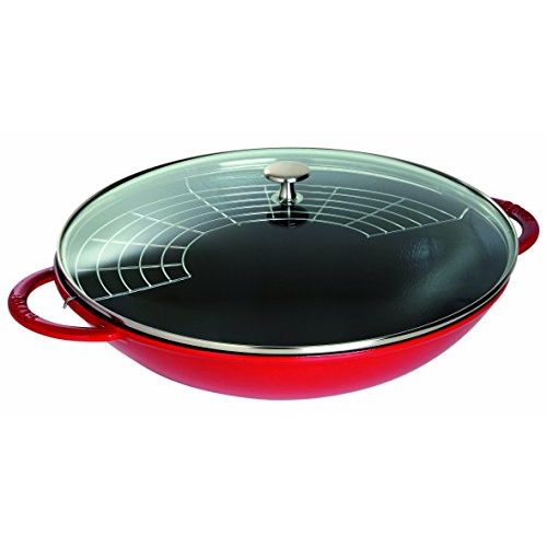 Die beste wok mit deckel staub gusseisen wok inkl glasdeckel o 37 cm Bestsleller kaufen