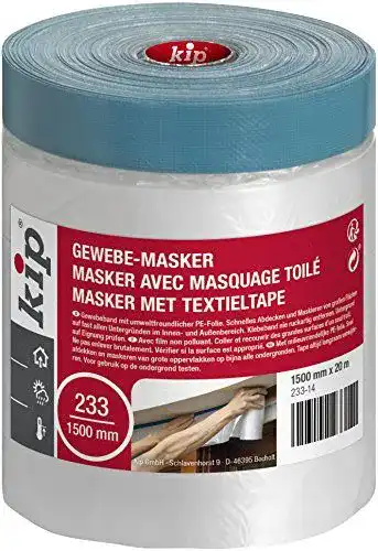 Abdeckfolie kip Tape 233-14 Gewebe-Masker, 1500mm x 20m